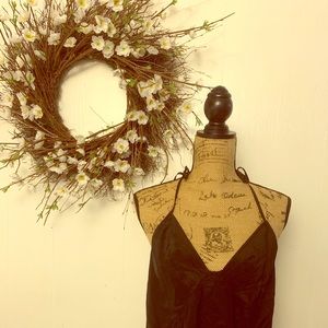 Free People Feels Like This Silk Black Cami NWT